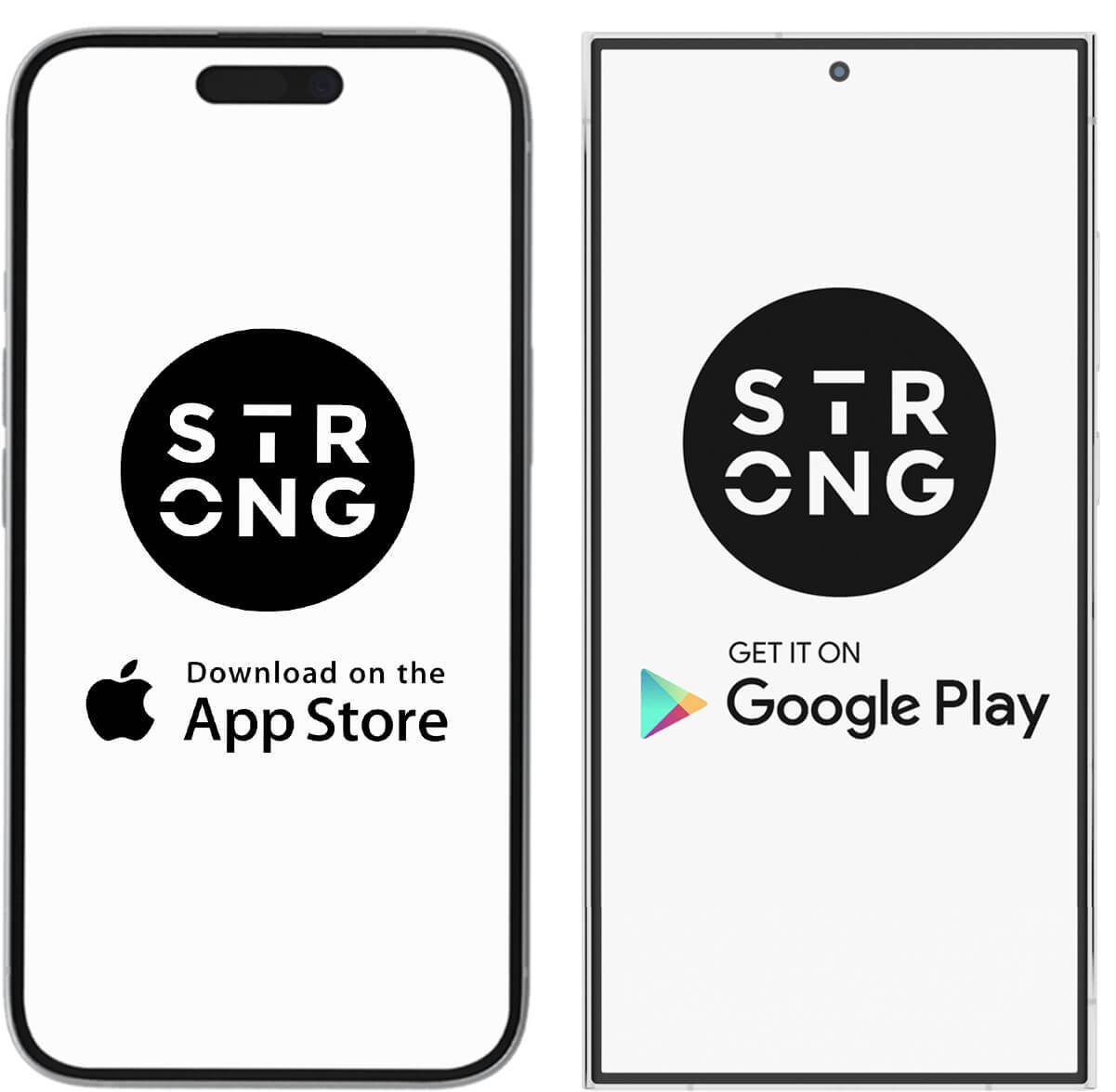 STRONG app on iPhone and Android
